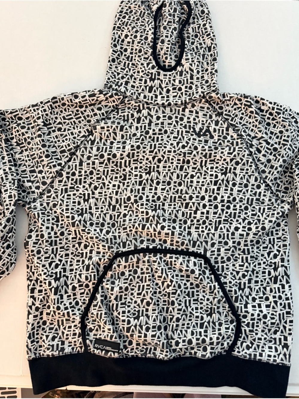 RVCA x Bedwin & The Heartbreakers AOP Text Logo Pullover Hoodie